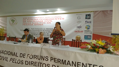VIII Encontro Nacional de Fóruns da Sociedade Civil pelos Direitos da Pessoa Idosa, RJ 17 a 19 de novembro de 2016
