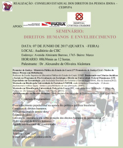 seminario de direitos humanos e envelhecimento 2017