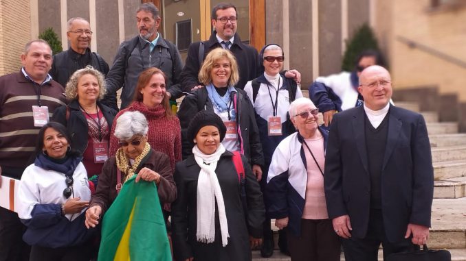 Parte da delegação brasileira em Roma