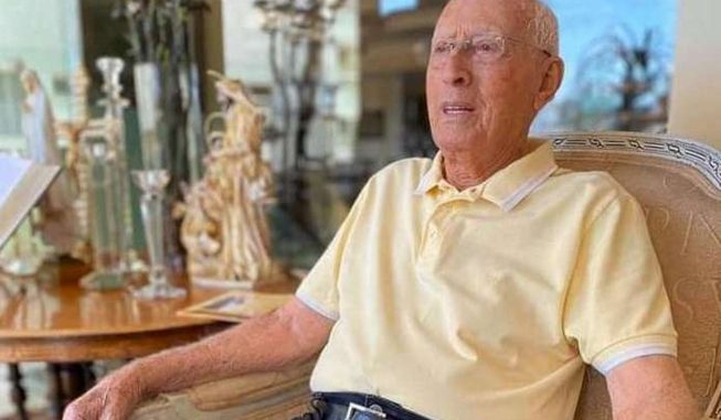 José Braz, o prefeito eleito em 2020, o mais velho do Brasil, com 95 anos. Foto: divulgação