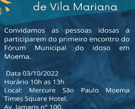 Forum Vila Mariana de outubro de 2022